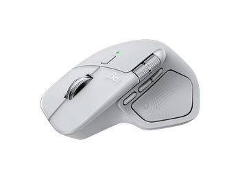 Ratón inalámbrico - Logitech MX Master 4 para Mac, 8000ppp, Carga rápida, Clics silenciosos, Bluetooth-USB, PC-Mac, Personalizable, Gris