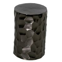 mesa auxiliar moderna aluminio acabado color negro