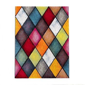 Alfombra moderna Samara multicolor 60x110 cm