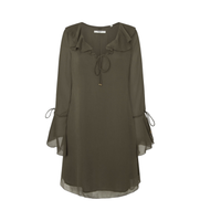 pepe jeans para mujer pl953617 vestido respect verde m casual poliester manga larga