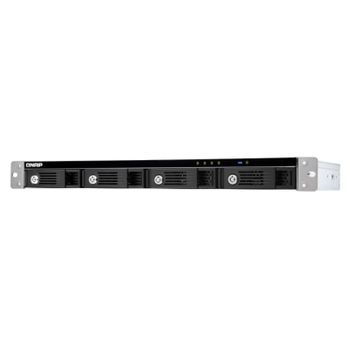 Caja PC QNAP TR-004U 4 Bahías SATA 3,5/2,5 Rack 1U Negro Gris USB-C