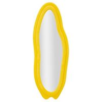 espejo de pared de terciopelo amarillo cm 60x4x160