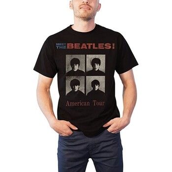 The Beatles Camiseta manga larga American Tour 1964 para hombre