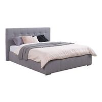 cama florence 100 doble gris tapiz somieres 158x216x105cm