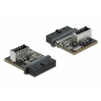 adaptador delock usb 30 de cabezal de pines hembra a clave a hembra interna