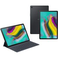 samsung galaxy tab s5e 105 4g tablet  105 galaxy tab s5e keyboard folio bundle - 128 gb silver silver