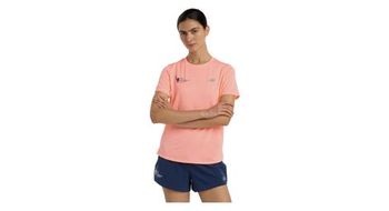 Maillot rosa de manga corta new balance nyc marathon athletics de mujer