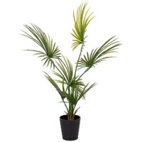 palmera kwai artificial decorativa con 6 hojas verde 90x90x130