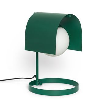 Lámpara De Mesa Metal Heswall Verde