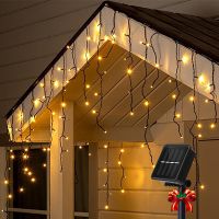 aigostar cortina luces navidad exterio para exteriores 3m5m06m 100 led 8 modos luces navidad cortina ip65 luces led de cortina de carambano para bodas fiestas navidad blanco calido