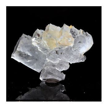 Fluoritis Blanca - Piedra Natural De Francia, Pratclaux - Mineral De Colección Rara | 58.56 Ct - Certificado De Autenticidad Incluido | 40 X 30 X 16