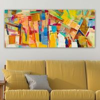 pintura decorativa lienzo yty12923651050120 multicolor 50x120