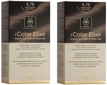 Apivita Tinte My Color Elixir N678 Rubio Oscuro Arena Perlado 2 uds