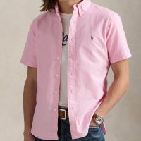 polo ralph lauren cotton-pique oxford shirt - m