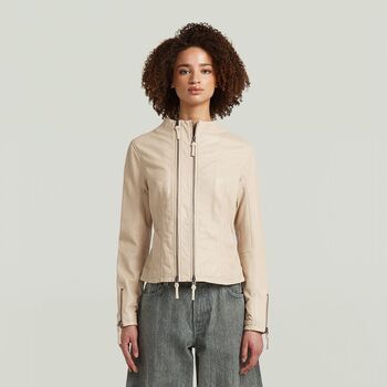 G-Star Raw Cazadora de cuero 99833 para mujer