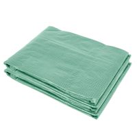 outsunny cubierta de repuesto para invernadero de jardin 9 m lona 3x3x2 m pe anti-uv impermeable 6 ventanas  puerta enrollable con cremallera   aosom espana