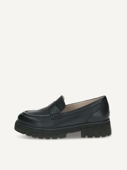 CAPRICE Slipper, black, made of Leather with Block heel, Size 38