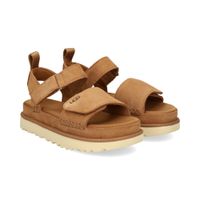ugg sandalias planas mujer - marron talla 10