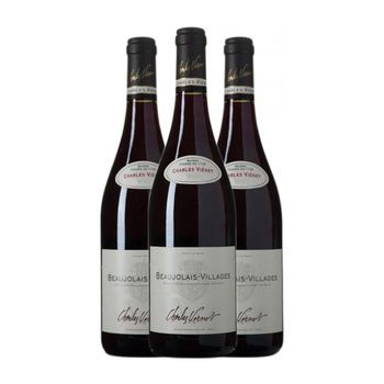 Charles Vienot Vino Tinto Beaujolais-villages Crianza 75 Cl 13% Vol. (pack De 3 Unidades)