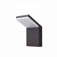 aplique led de pared ip54 de 9 w color negro 2200 k2700 k3000 k encendidoapagado sin sensor