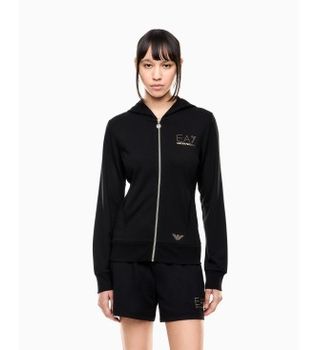 EA7 para mujer. 7W001044_AF12482 Sudadera Evolution negro (M), Deportivo, Poliéster