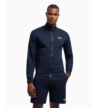 EA7 para hombre. 8NPM31_PJVRZ Sudadera Core Identity marino (XXS), Casual, Deportivo, Algodón, Multideporte