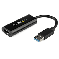 adaptador usb 30 a hdmi - 1080p 1920x1200 - adaptador conversor compacto de usb-a a hdmi para monitor - adaptador grafico externo de video - negro