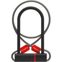 zefal candado u k-traz u17 cable 120 cm - 10 mm negro