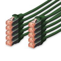 digitus 10x cable de red cat6 sftp s-stp 025 m verde