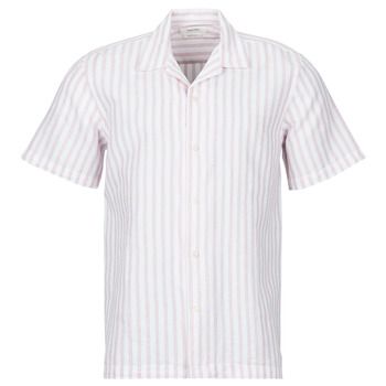 Selected Camisa manga corta SLHREGCLAY LINEN BLEND SS SHIR para hombre