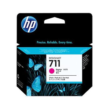 HP 711 Magenta Original 3 Ink Multipack CZ135A)