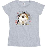 disney camiseta manga larga big hero 6 para mujer