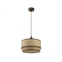 fabrilamp colgante regulable color marronnatural modelo roque