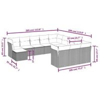 conjunto de sofas de patio combinacion de 12 piezas cojines beige