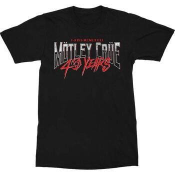 Motley Crue Camiseta 40 Years para mujer