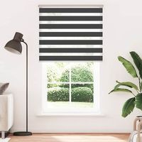 estor cebra  persiana cebra negro 130x230 cm tejido ancho 1259 cm poliester