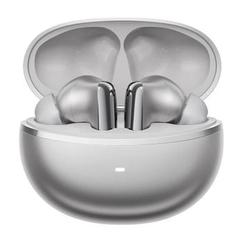 Auriculares QCY MeloBuds N70 Lite inalámbricos Bluetooth con Cancelación de Ruido, Micrófono AI y resistencia IPX5 Titanium