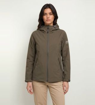ECOALF para mujer. MCWGAJKDILUV0434W26-056 Chaqueta Diluvio verde oliva (M), Casual, Poliéster Reciclado