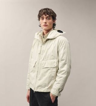 C.P. Company para hombre. 21CMOW078A110305G Chaqueta media beige (XL), Casual, Poliamida