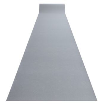 Alfombra De Pasillo Con Refuerzo De Goma Rumba Un Solo Color Gris 80 C 80x570 Cm