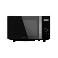 cecotec microondas sin plato digital grandheat 2500 flatbed touch black 800 w capacidad 25 l panel de control tactil