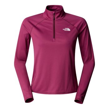 The North Face Sunriser 1/4 Zip Camiseta De Running Mujeres-Berry