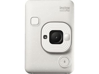 Cámara instantánea - Fujifilm Instax Mini LiPLay, 86 mm x 54 mm, Imágenes JPEG, 2560 × 1920 píxeles, Misty White