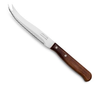 Cuchillo para queso hoja serrada de 105 mm mango madera