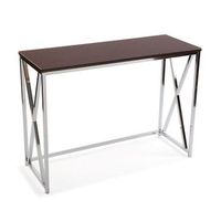 mueble recibidor estrecho para la entrada o el pasillo mesa consola marron 76x405x1065cm