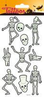 global gift tatuajes - esqueletos de halloween