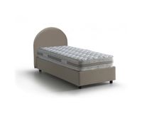 cama individual con colchon incluido en ecopiel