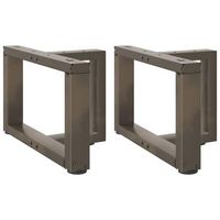 vidaxl patas para mesa de centro en forma de t 2 unidades color negro 40 x 25 x 30-31 cm acero