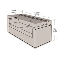 funda sofa de jardin 2-3 plazas grande 94 x 173 x 69cm  easy-cover