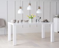 atlanta 160cm white high gloss dining table